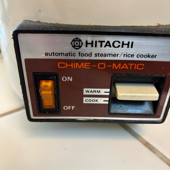 vintage Hitachi ChimeOmatic automatic food steamer/rice cooker 5.6cups tested - Picture 2 of 11